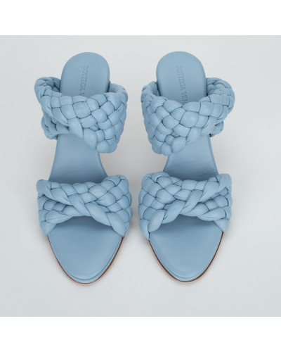 Bottega Veneta niebieskie sandały