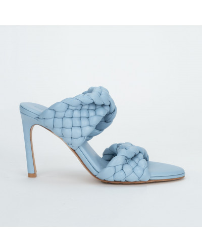 Bottega Veneta niebieskie sandały