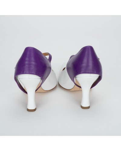 Loewe biało fioletowe buty