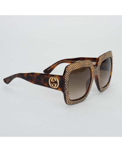 Gucci okulary z kamieniami