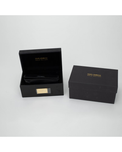 Dolce & Gabbana złote okulary