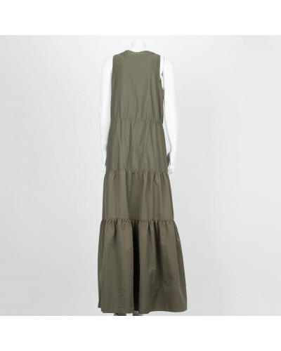 Brunello Cucinelli sukienka khaki
