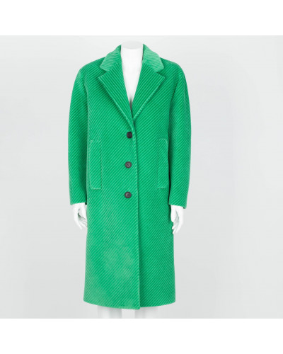 Prada zielony płaszcz
