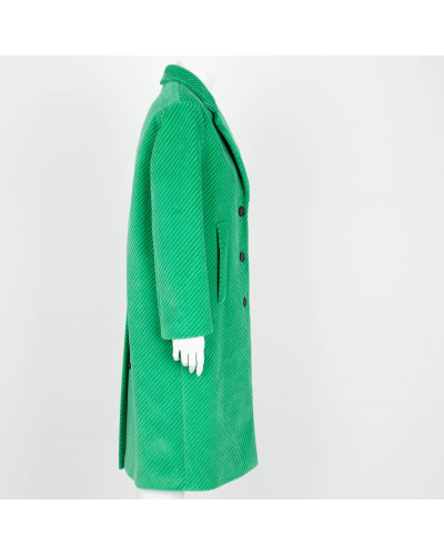 Prada zielony płaszcz