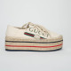 Gucci Espadryle kremowe na platformie