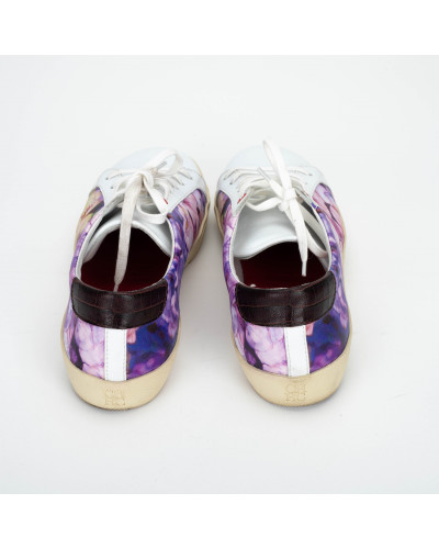 Carolina Herrera trampki w kwiaty fiolet
