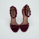 Alaïa Szpilki bordowe zamszowe