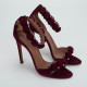 Alaïa Szpilki bordowe zamszowe