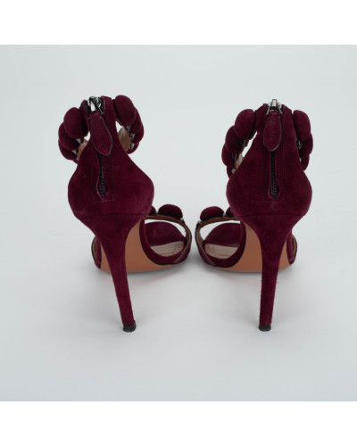 Alaïa Szpilki bordowe zamszowe