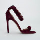 Alaïa Szpilki bordowe zamszowe
