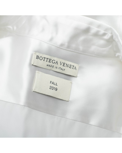 Bottega Veneta biała satynowa sukienka