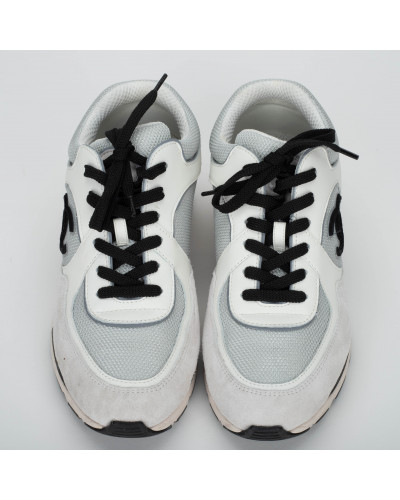 Chanel  biało-srebrne sneakersy