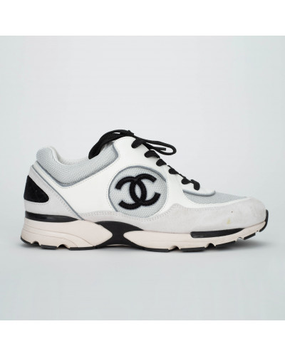 Chanel  biało-srebrne sneakersy
