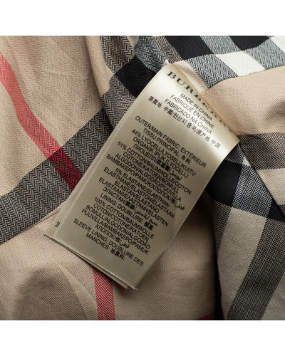 Burberry Ubranie Khaki kurtka z kołnierzem