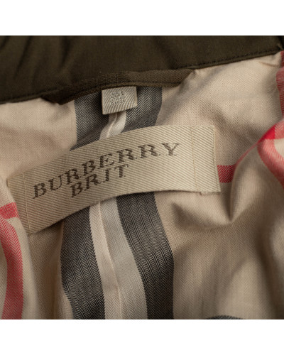 Burberry Ubranie Khaki kurtka z kołnierzem