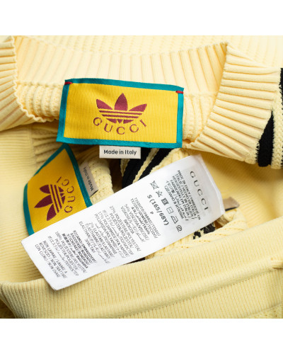 Gucci Ubranie Gucci x Adidas żółty komplet
