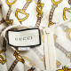 Gucci kremowa sukienka we wzory