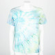 Saint Laurent  t-shirt tie dye niebiesko zielony