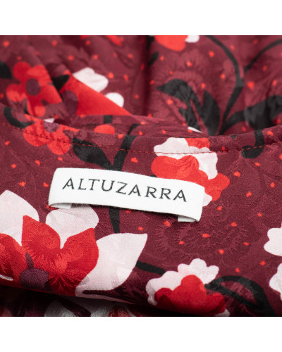 Altuzarra bordowa sukienka