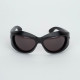 Bottega Veneta Czarne sportowe okulary
