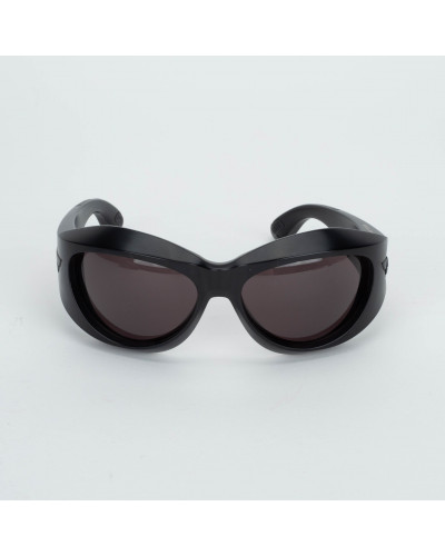 Bottega Veneta Czarne sportowe okulary