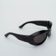 Bottega Veneta Czarne sportowe okulary