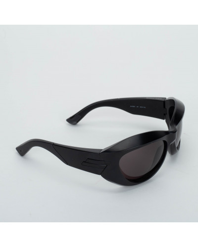 Bottega Veneta Czarne sportowe okulary