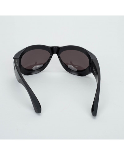 Bottega Veneta Czarne sportowe okulary