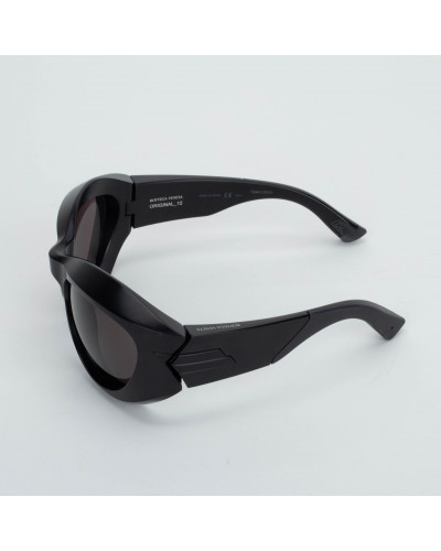 Bottega Veneta Czarne sportowe okulary