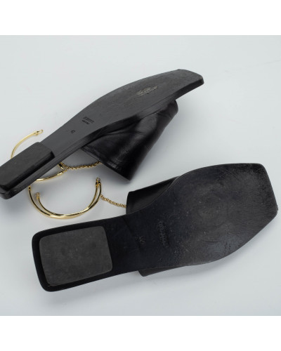 Jil Sander Klapki z biżuterią