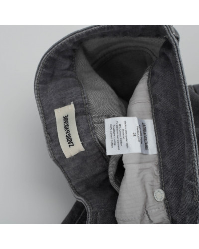 Zadig & Voltaire Ubranie Szare jeansy skinny