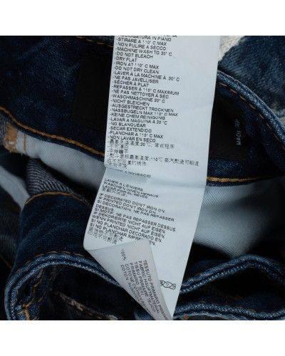 Dsquared2 Ubranie Jeansowe spodnie z białym lampasem
