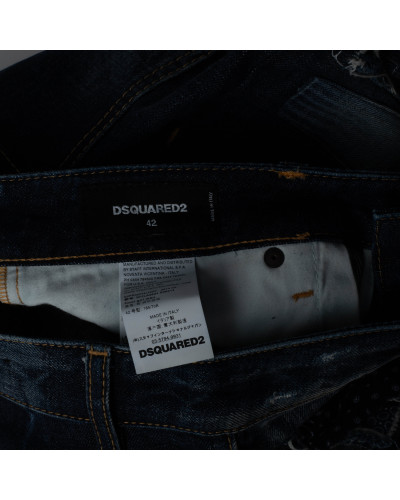 Dsquared2 Ubranie Ciemne jeansy z jeansowymi naszyciami