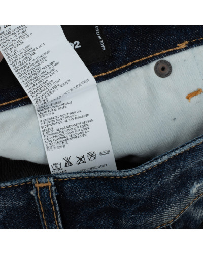 Dsquared2 Ubranie Ciemne jeansy z jeansowymi naszyciami