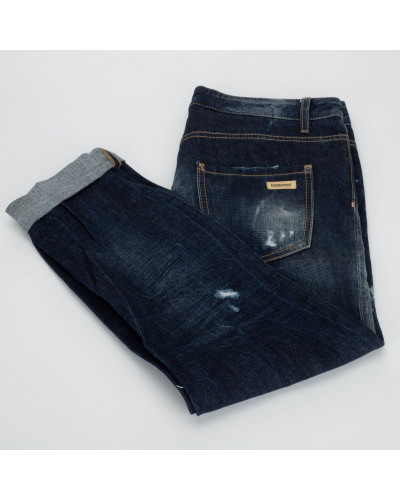 Dsquared2 Ubranie Ciemne jeansy z jeansowymi naszyciami