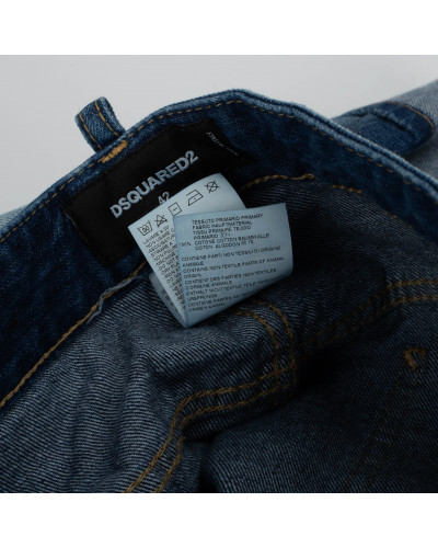 Dsquared2 Ubranie Jeansowe spodnie z przetarciami 3/4