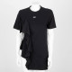 Off-White Ubranie Czarny t-shirt z logo  i falbana