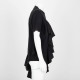 Off-White Ubranie Czarny t-shirt z logo  i falbana