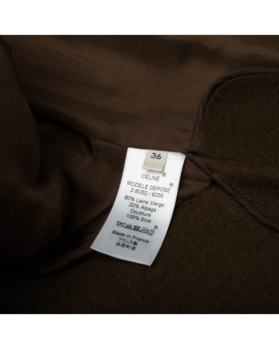 Celine Khaki płaszcz