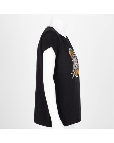 Loewe T-shirt czarny ze zdobieniem