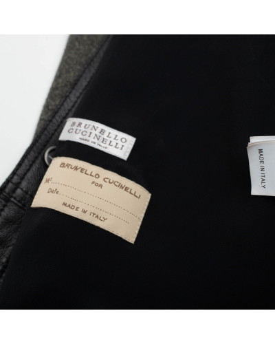 Brunello Cucinelli skórzana bluzka