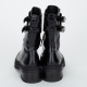 Alaïa czarne lakierowane botki