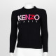 Kenzo Sweter czarny z logo