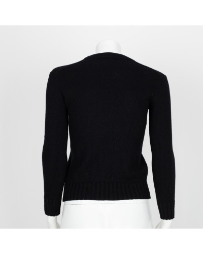 Kenzo Sweter czarny z logo