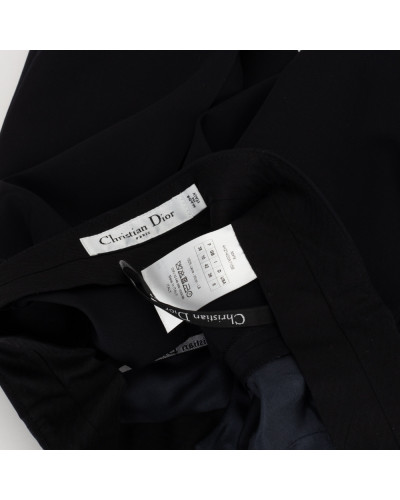 Dior Ubranie Granatowe spodnie garniturowe 'skinny'