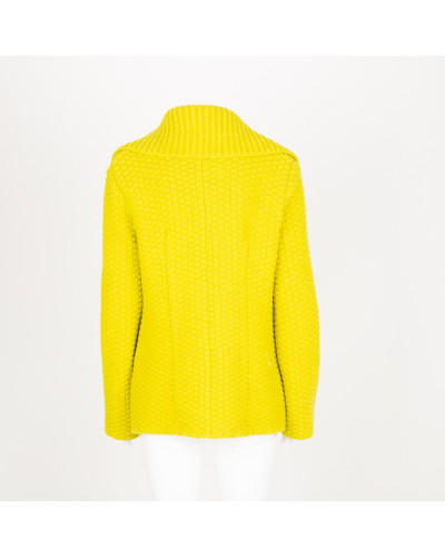 Bottega Veneta Ubranie Kardigan w kolorze limonki