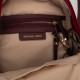 Michael Kors Bordowy aksamitny plecak