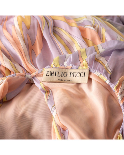 Emilio Pucci Sukienka fioletowa we wzory