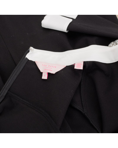 Ted Baker czarna sukienka z kołnierzykiem