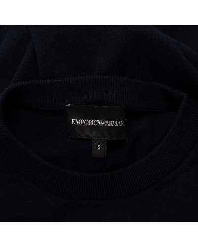 Armani grantowy sweter męski n naszywkami